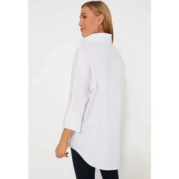 Tuckernuck White/Blanc Willow Blouse NWT size Small - Picture 5 of 14
